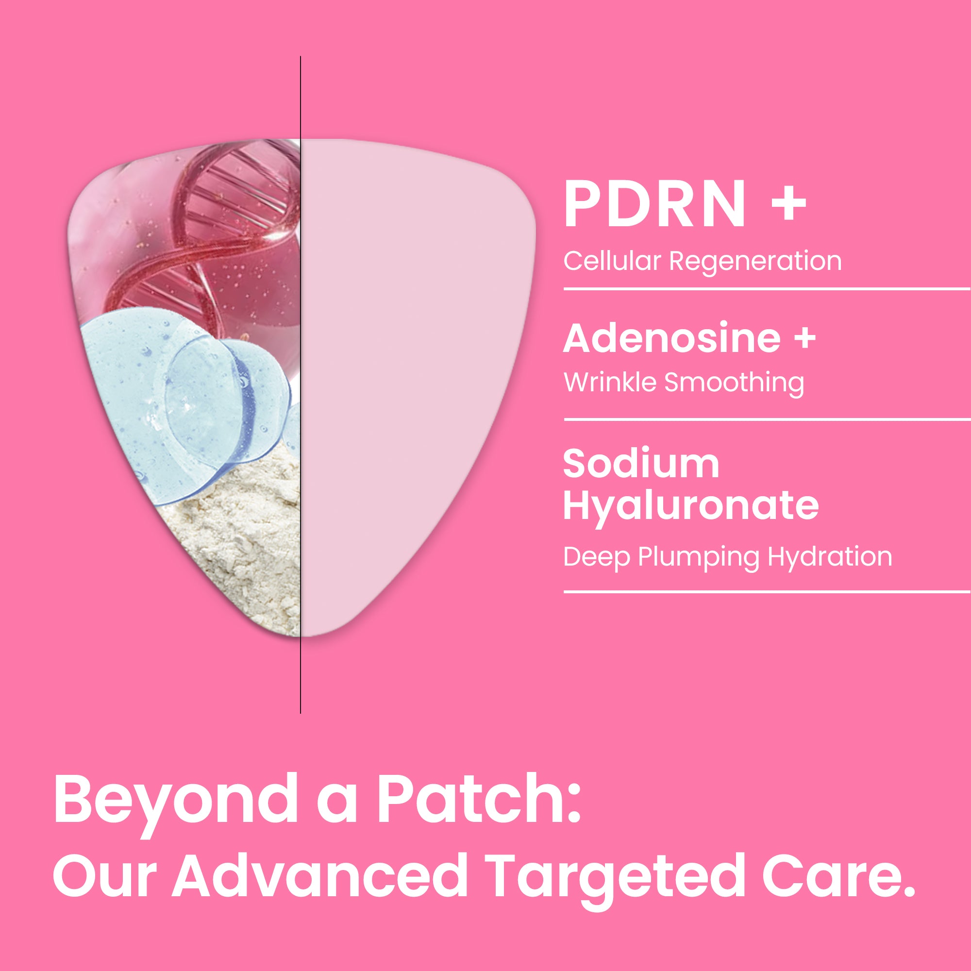 PDRN Wrinkle Patches 60 Ct | Overnight Anti Aging Wrinkle Patch for Face