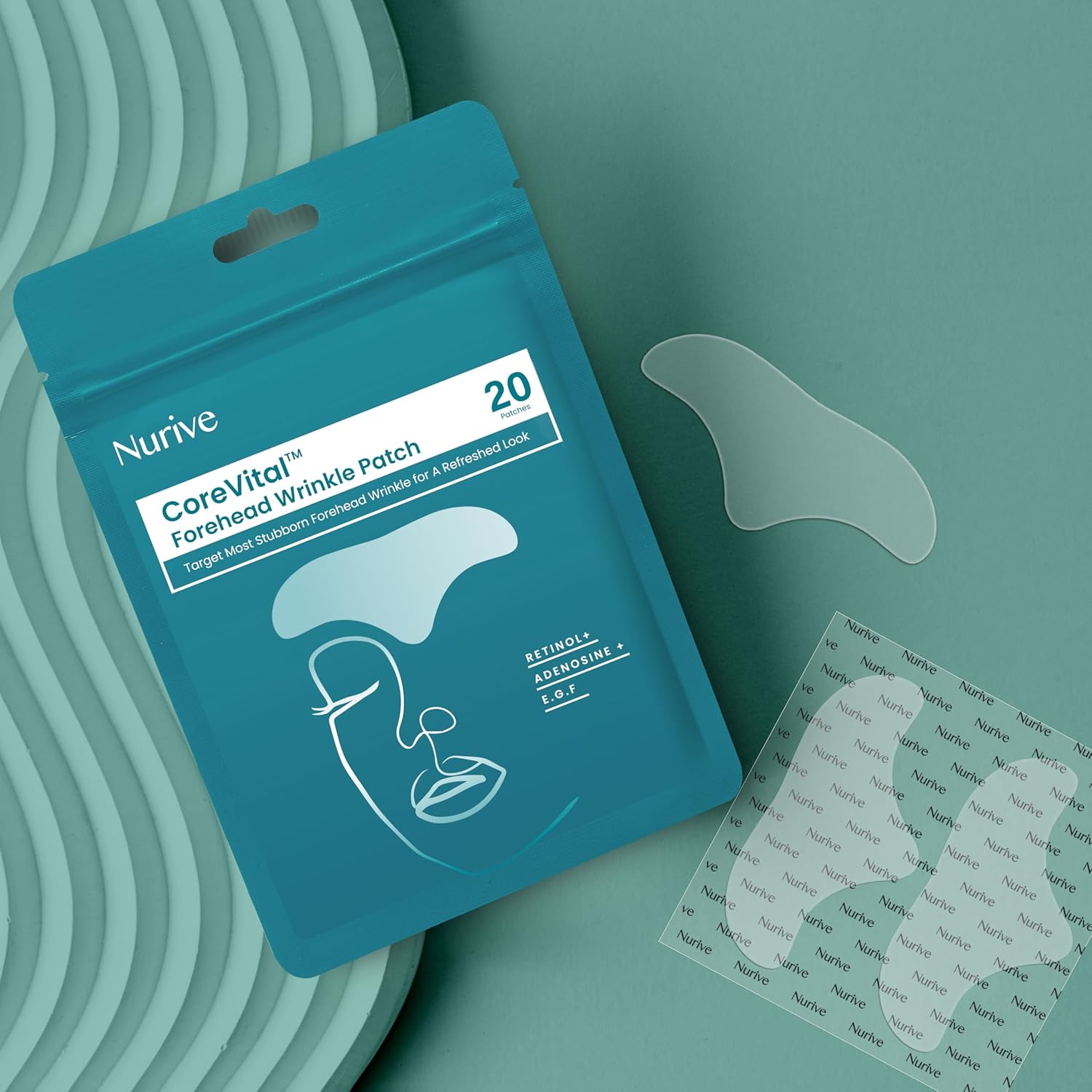 Forehead Wrinkle Patches with Retinol 20ct | Patches for Forehead Wrinkles